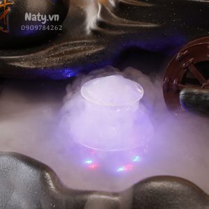 thác khói trầm hương đèn led
