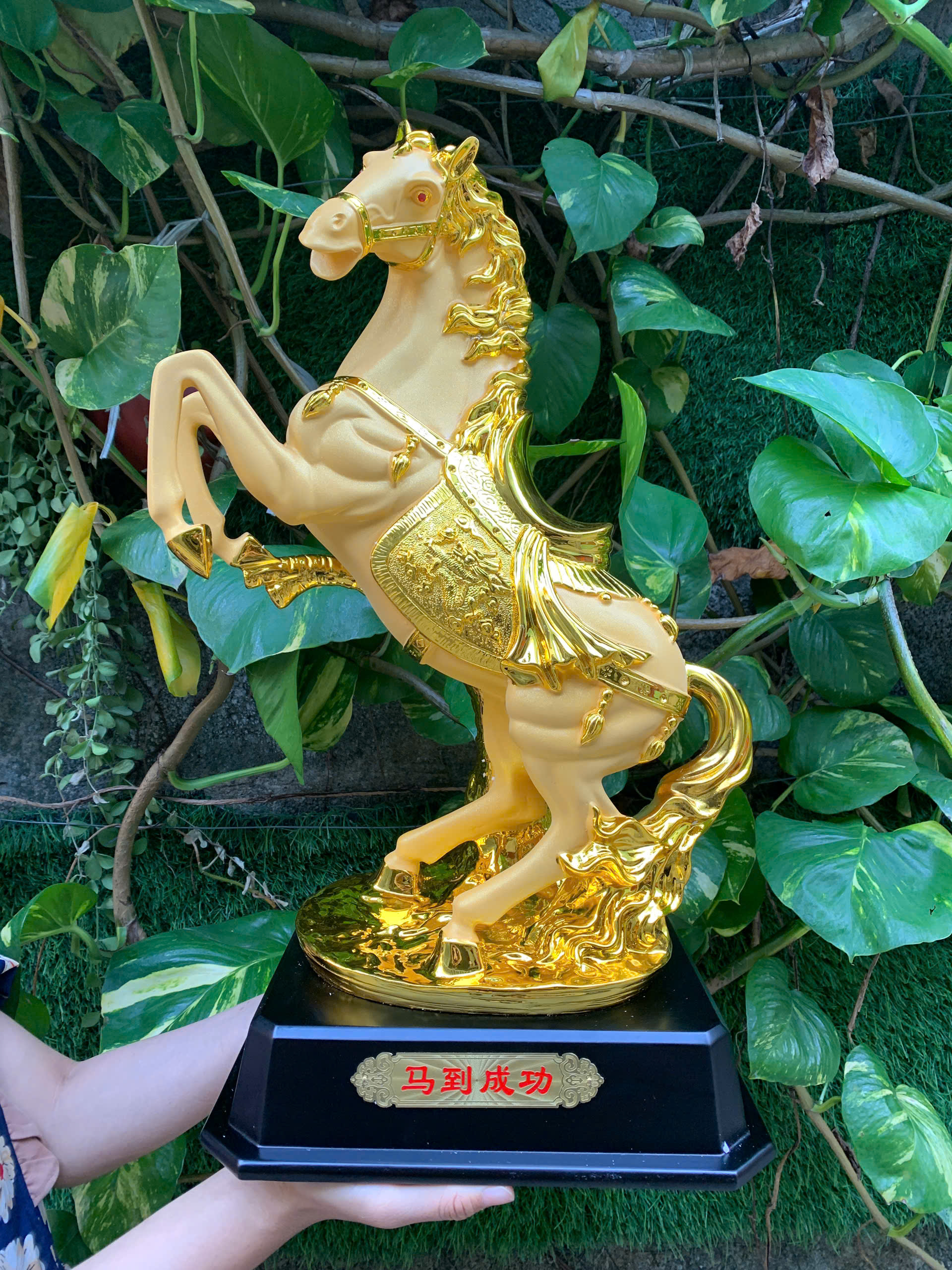 decor-trang-tri (582) tượng gỗ mã đáo thành công
