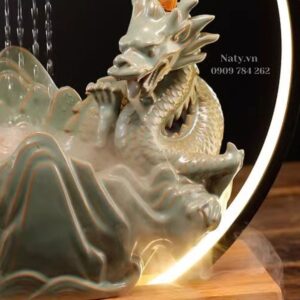 thác khói trầm hương đèn led