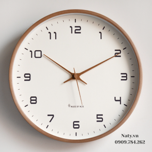 đồng hồ treo tường bằng gỗ