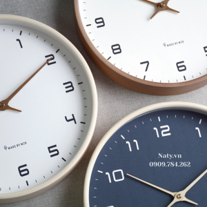 đồng hồ treo tường bằng gỗ