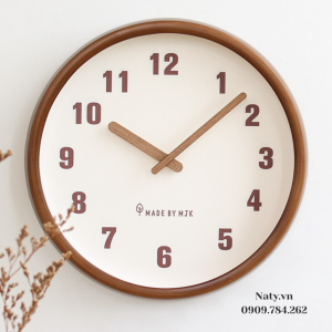 đồng hồ treo tường bằng gỗ