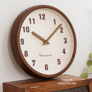 đồng hồ treo tường bằng gỗ