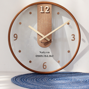 đồng hồ treo tường bằng gỗ