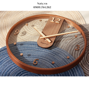 đồng hồ treo tường bằng gỗ