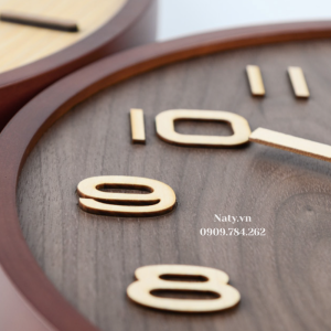 đồng hồ treo tường bằng gỗ