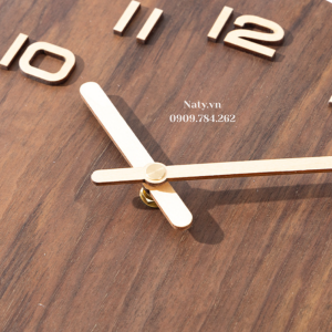 đồng hồ treo tường bằng gỗ