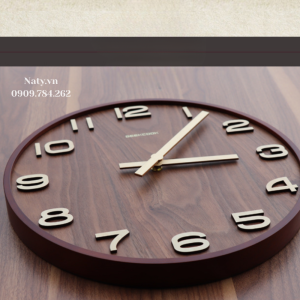 đồng hồ treo tường bằng gỗ