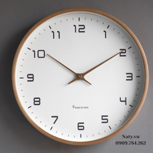đồng hồ treo tường bằng gỗ