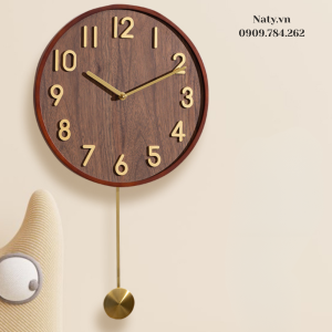 đồng hồ treo tường bằng gỗ