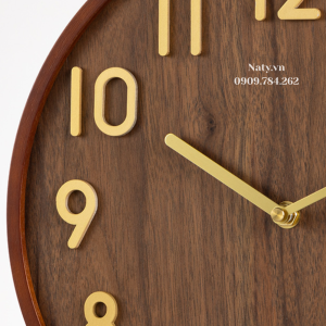 đồng hồ treo tường bằng gỗ