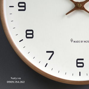 đồng hồ treo tường bằng gỗ