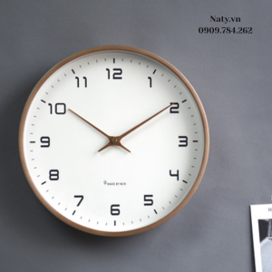 đồng hồ treo tường bằng gỗ