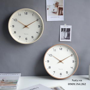 đồng hồ treo tường bằng gỗ