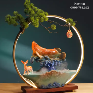 thác nước phong thủy trong nhà