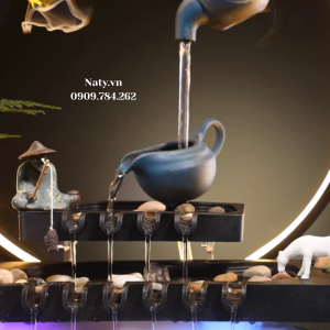 thác nước phong thủy trong nhà