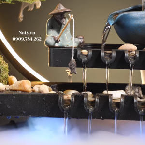 thác nước phong thủy trong nhà