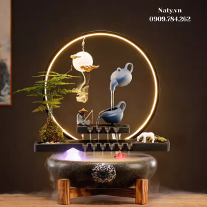 thác nước phong thủy trong nhà