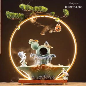thác nước phong thủy trong nhà