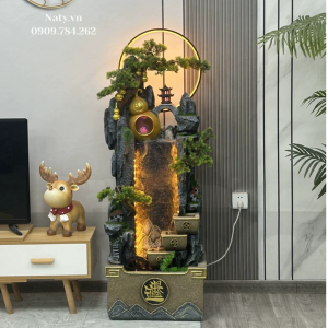 trang trí kệ tivi gỗ phòng khách