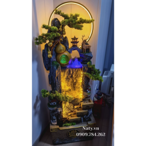 trang trí kệ tivi gỗ phòng khách