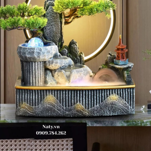 thác nước phong thủy để bàn