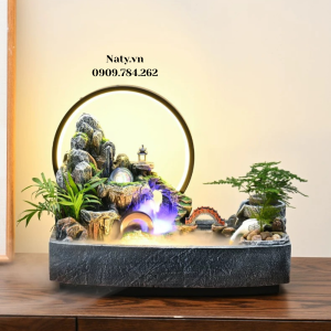 thác nước phong thủy trang trí