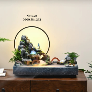 thác nước phong thủy trang trí