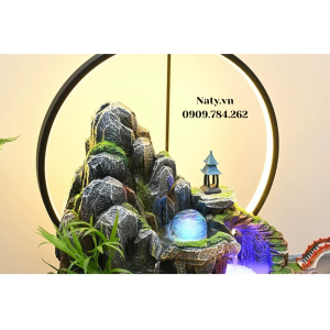 thác nước phong thủy trang trí
