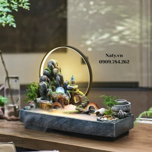 thác nước phong thủy trang trí