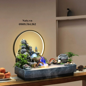thác nước phong thủy trang trí