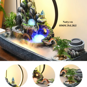 thác nước phong thủy trang trí