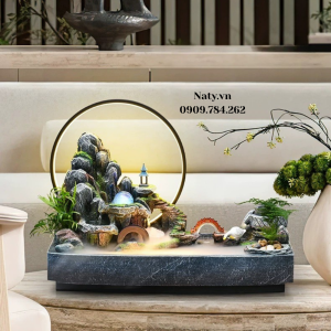 thác nước phong thủy trang trí