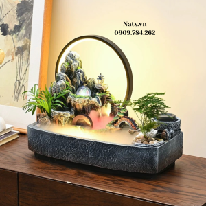 thác nước phong thủy trang trí