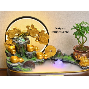 thác nước phong thủy để bàn