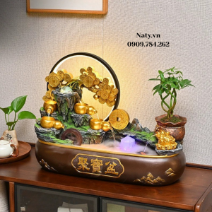 thác nước phong thủy để bàn
