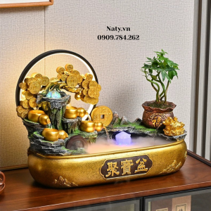 thác nước phong thủy để bàn