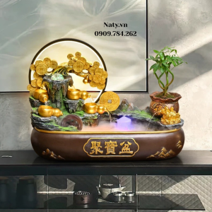 thác nước phong thủy để bàn