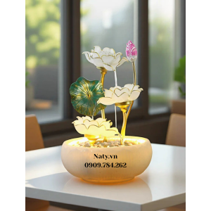 thác nước phong thủy để bàn