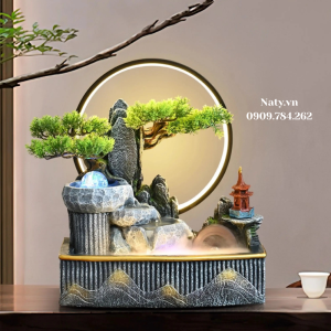 thác nước phong thủy để bàn