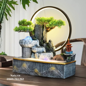 thác nước phong thủy để bàn