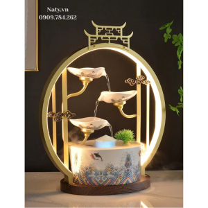 thác nước phong thủy decor trang trí