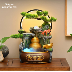 thác nước phong thủy decor trang trí