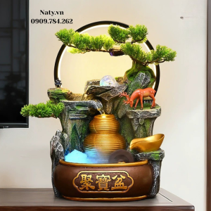 thác nước phong thủy decor trang trí