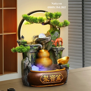 thác nước phong thủy decor trang trí