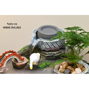 thác nước phong thủy trang trí