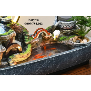 thác nước phong thủy trang trí