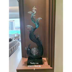 trang trí kệ tivi phòng khách