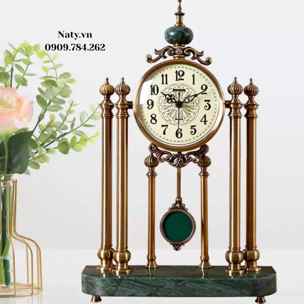 decor-trang-tri-phong-khach (19) đồng hồ để bàn