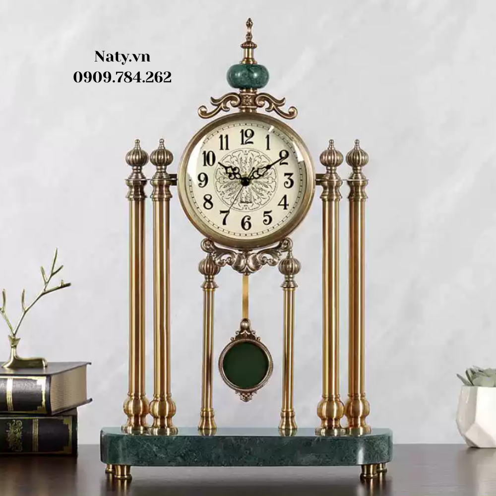 decor-trang-tri-phong-khach (20) đồng hồ để bàn